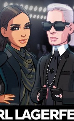 Karl Lagerfeld Jadi Tokoh Kartun di Game Kim Kardashian