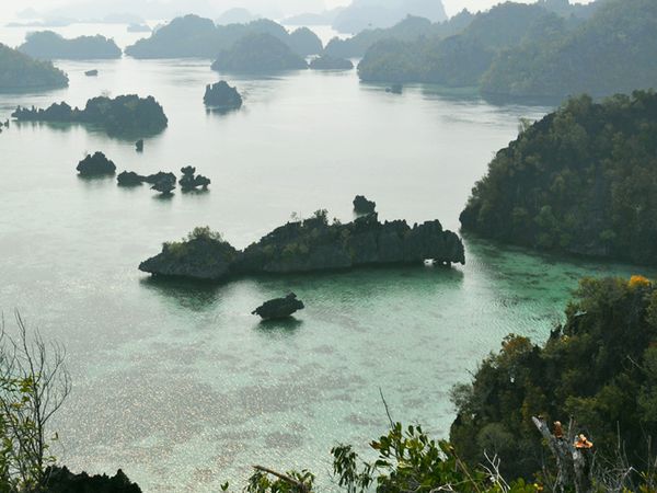 Pesona Raja Ampat dari Puncak Bukit Dafalen