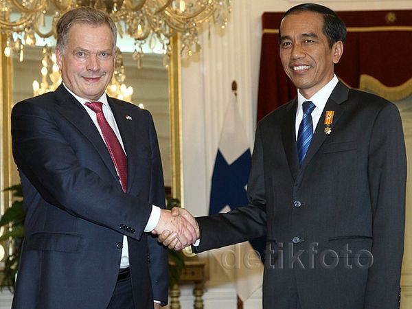 Presiden Jokowi Terima Kunjungan Presiden Finlandia
