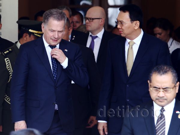 Ahok Terima Kunjungan Presiden Finlandia