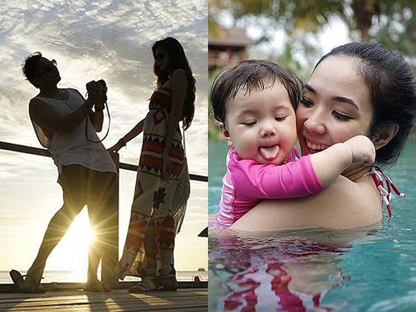 Ringgo-Sabai Babymoon di Maladewa, Gempi Cute Renang Bareng Gisel