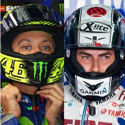 Duel Rossi vs Lorenzo dalam Infografis