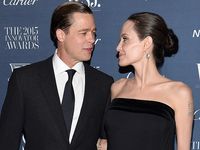 Angelina Jolie dan Brad Pitt Serasi Serba Hitam