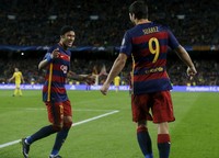 Dengan hasil ini, Barca tetap kokoh di puncak klasemen Grup E dengan nilai 10 --mereka belum terkalahkan. Sementara BATE ada di posisi keempat dengan nilai 3. REUTERS/Albert Gea.