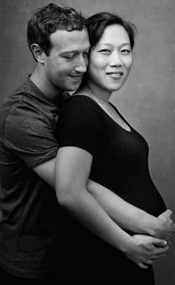 Ketika Bos Facebook Pamer Foto Kehamilan Istri yang Fierce