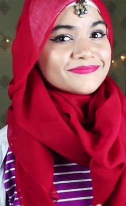 Foto: Tutorial Hijab untuk Si Pipi Chubby Ala Hijabers India