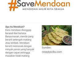 Netizen Suarakan #SaveMendoan