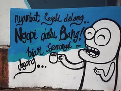 Pertama Kalinya Seniman Dua Negara Pameran di Pasar Tradisional