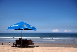 Begini Penampakan Pantai Kuta Bali di Kala Sepi