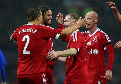 Beckham Jadi Bintang dalam Laga Amal di Old Trafford