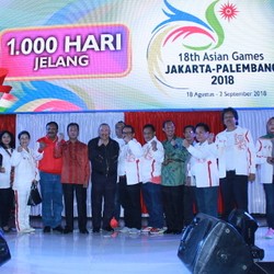 Indonesia Hitung Mundur 1.000 Hari Menuju Asian Games 2018