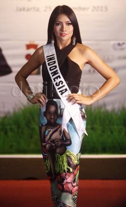 Anindya Putri Optimis Bisa Masuk 15 Besar Miss Universe 2015
