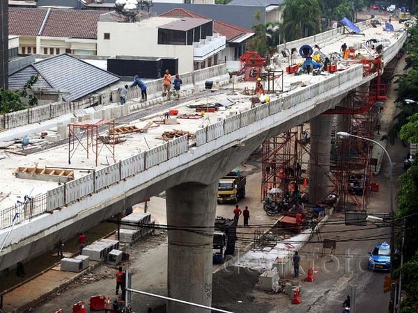 Pembangunan Flyover Permata Hijau Nyaris Rampung