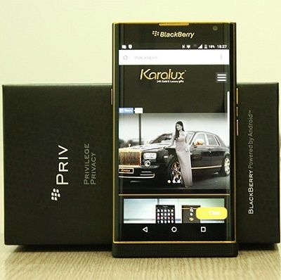 Kilau Emas 24 Karat di BlackBerry Android