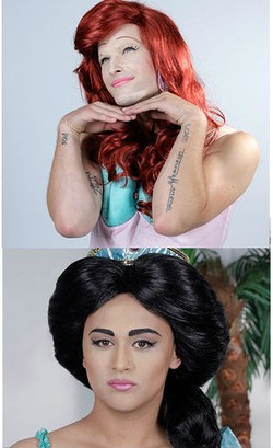 Foto: Ketika Para Pria Bertransformasi Menjadi Putri Disney