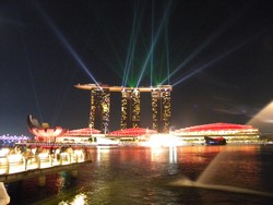 flash light  marina singapure