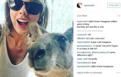 Tur di Australia, Taylor Swift Selfie Bareng Kanguru