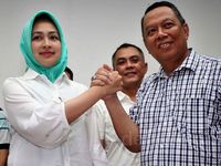 Unggul di Quick Count, Airin-Benyamin Sumringah