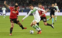 Bermain di Volkswagen Arena, Rabu (9/12) dinihari WIB, Wolfsburg tampil rapat sehingga menyulitkan United untuk membangun serangan dari tengah. Fabian Bimmer/Reuters/detikFoto.