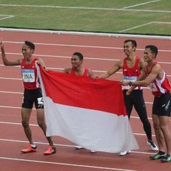 Lari Estafet 400 M Putra Sumbang Emas Terakhir untuk Indonesia