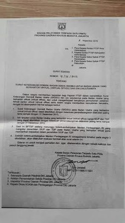 Pengusaha Kecil Resah Pemprov DKI Jakarta Larang Virtual Office