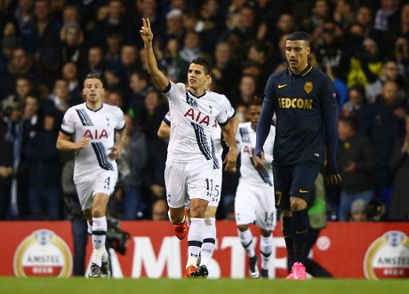 Lamela Hat-trick, Spurs Hantam Monaco 4-1