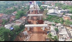 Musim Hujan Tiba, Kontraktor Tol Depok-Antasari Tambah Alat Berat