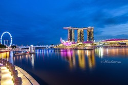 Singapore Night Silent day