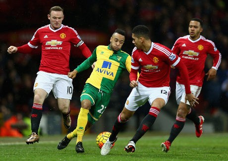 MU Ditekuk Norwich 1-2 di Old Trafford