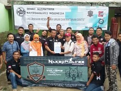 Komunitas Naked Wolves Chapter Tangsel Adakan Bakti Sosial