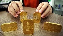 Harga Emas Batangan Antam Turun Rp 2.000 Jadi Rp 545.000/Gram