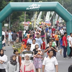 Warga Solo Antusias Ikuti Gerakan Ayo Olahraga