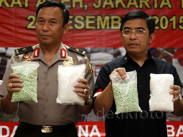 Polri Sita Ganja, Sabu dan Ekstasi Senilai Rp 17 M