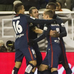 Dua Gol di Menit-menit Akhir Menangkan Atletico atas Rayo