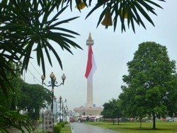 Ketika Sang Merah Putih Raksasa Berkibar di Monas
