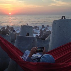 Pemecah Ombak, Pemandangan Unik di Pantai Glagah Yogyakarta