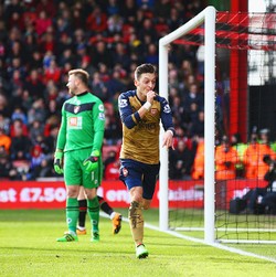 Tahun Ini Oezil Belum Tambah Assist, tapi Sudah Cetak 1 Gol