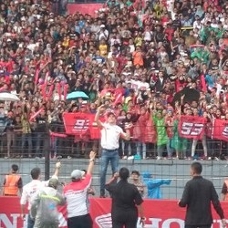 Launching Tim Repsol Honda dan Aksi Panjat Pagar Marquez-Pedrosa