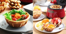 Waffle Berbentuk Mangkuk Ini Bisa Jadi Wadah Es Krim