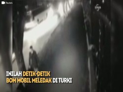 Rekaman CCTV Saat Bom Mobil Meledak di Turki