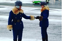 Penampakan Petugas Lalu Lintas Korea Utara yang Modis