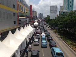 Persiapan Cap Go Meh, Lalin depan LTC Glodok Tersendat