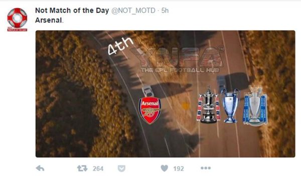 Tersingkir Lagi dari Liga Champions, Arsenal Jadi Bahan Meme