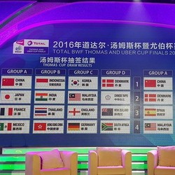 Ini Dia Hasil Undian Putaran Final Piala Thomas dan Uber 2016
