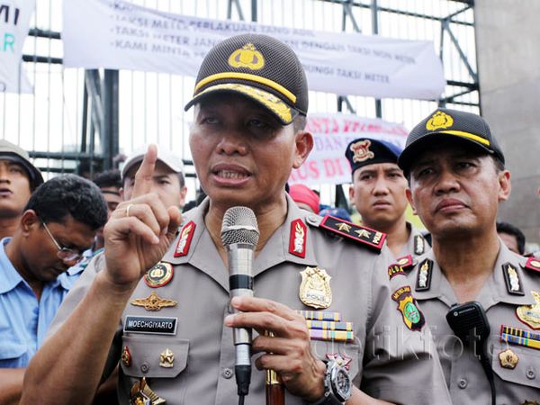 Kapolda Metro Temui Supir Taksi Pendemo