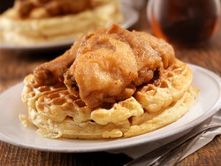 Chicken and Waffles, Paduan Unik Waffle dengan Ayam Goreng Tepung