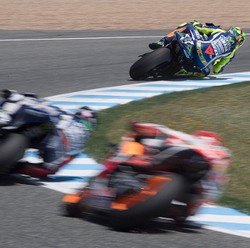 Marquez Puji Performa Rossi di Jerez