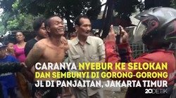 Pelaku KDRT Ngumpet di Got, Wah Baunya