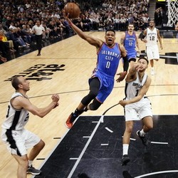 Balas Kekalahan dari Spurs, Thunder Samakan Kedudukan 1-1