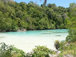 Penampakan Laguna Perawan di Derawan